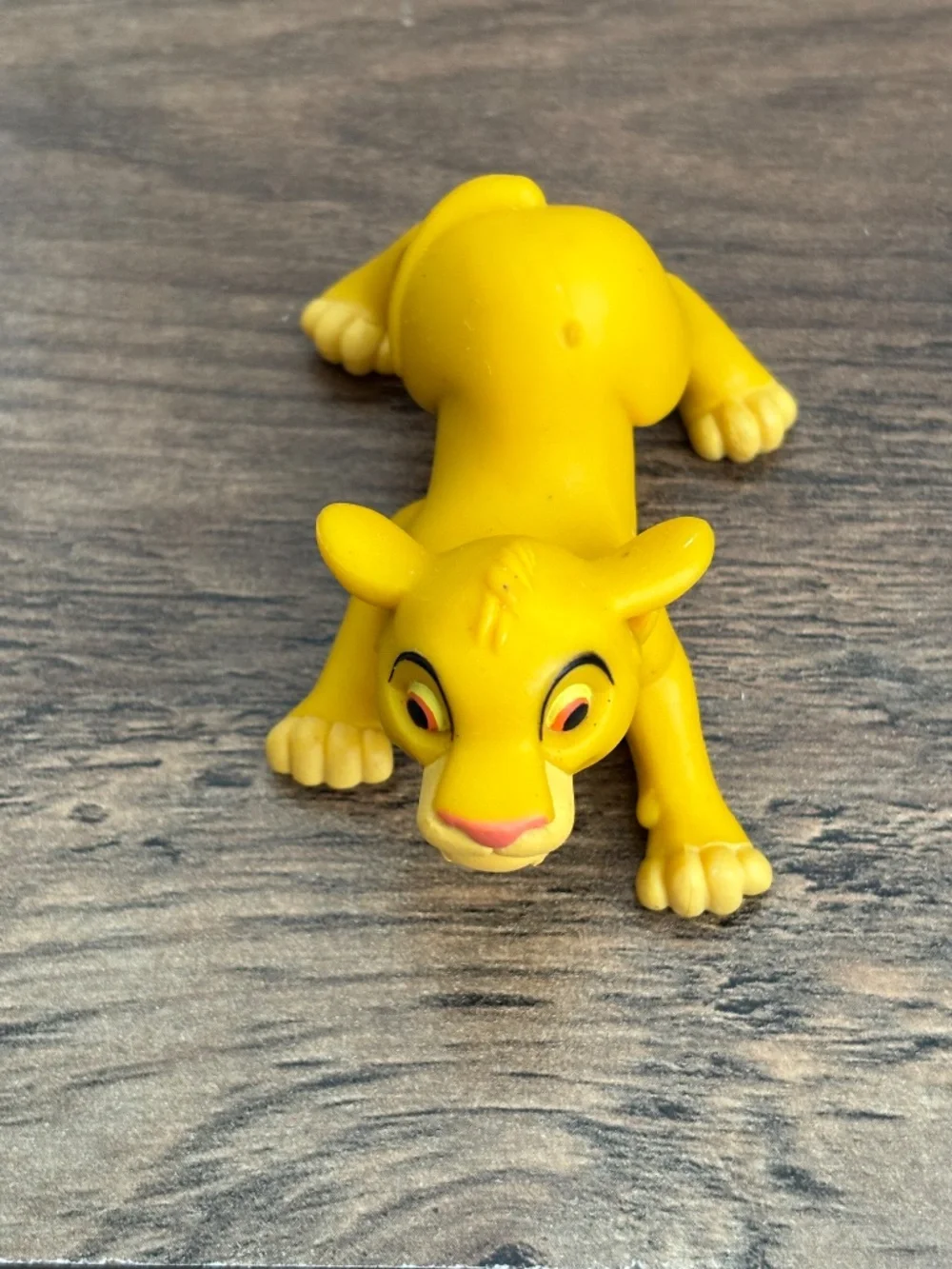VINTAGE Lion King Playful Simba Young Cub Figure McDonalds Happy Meal Toy Topper